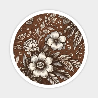 White Flowers Magnet